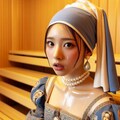 真珠の耳飾りのサウナーの少女 4枚目