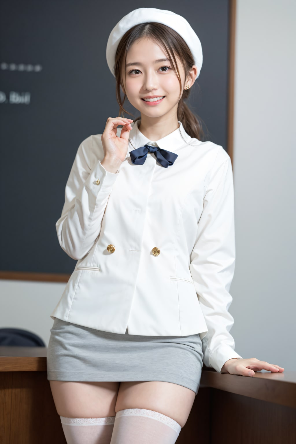 綺麗な足の会社の受付嬢 2