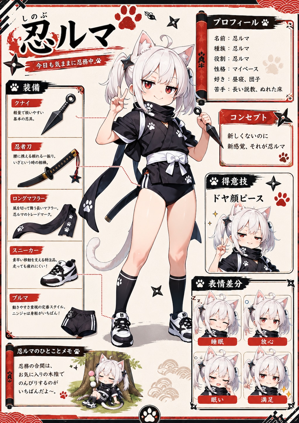 忍ルマキャラシート