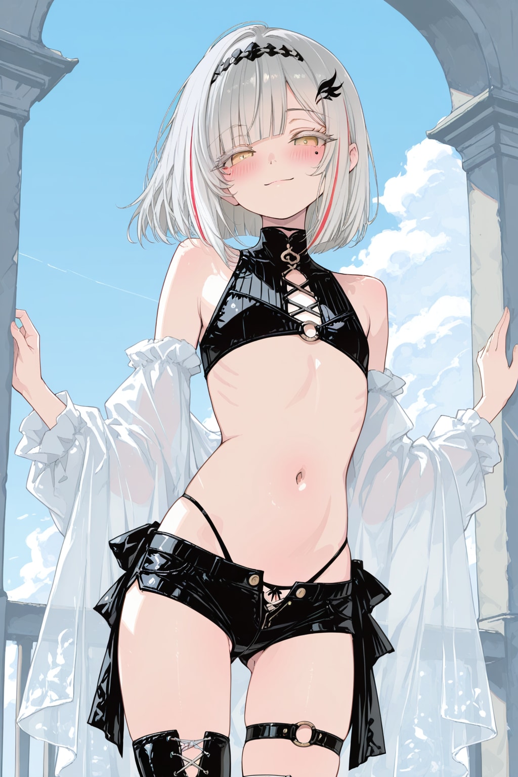 白髪娘ちゃんをちょっと悪い子に。