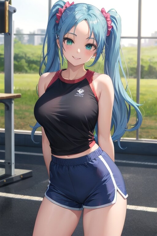青髪さん