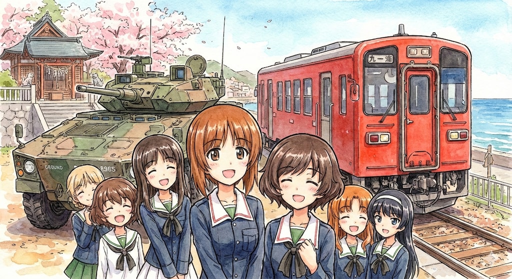 笑顔の大洗女子