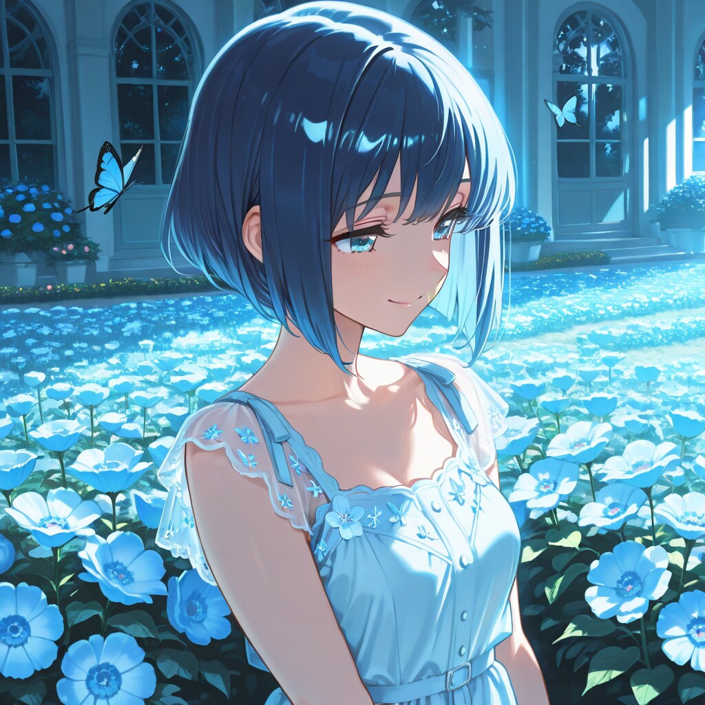 蒼き花園の微笑み