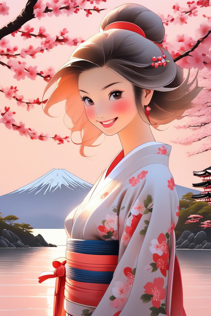 富士と桜と巫女さんと15　20240320