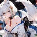 雨と紫陽花と加賀（アズールレーン） 5枚目
