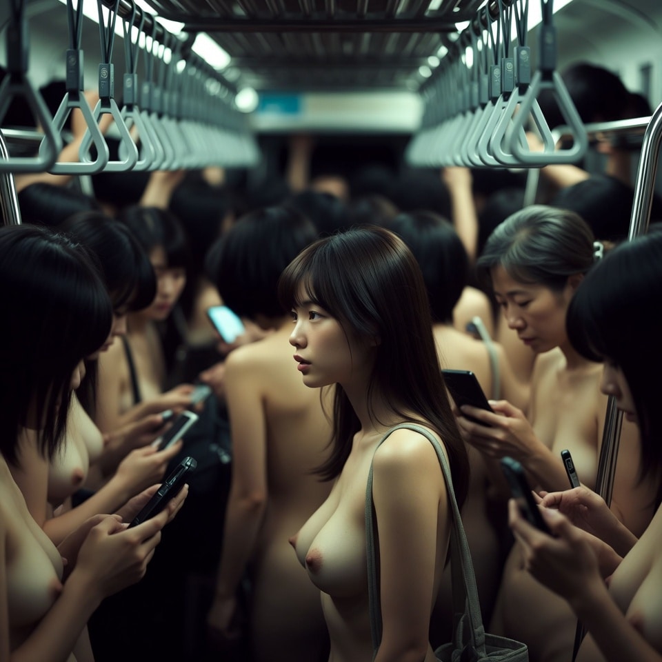 ヌーディスト満員電車4