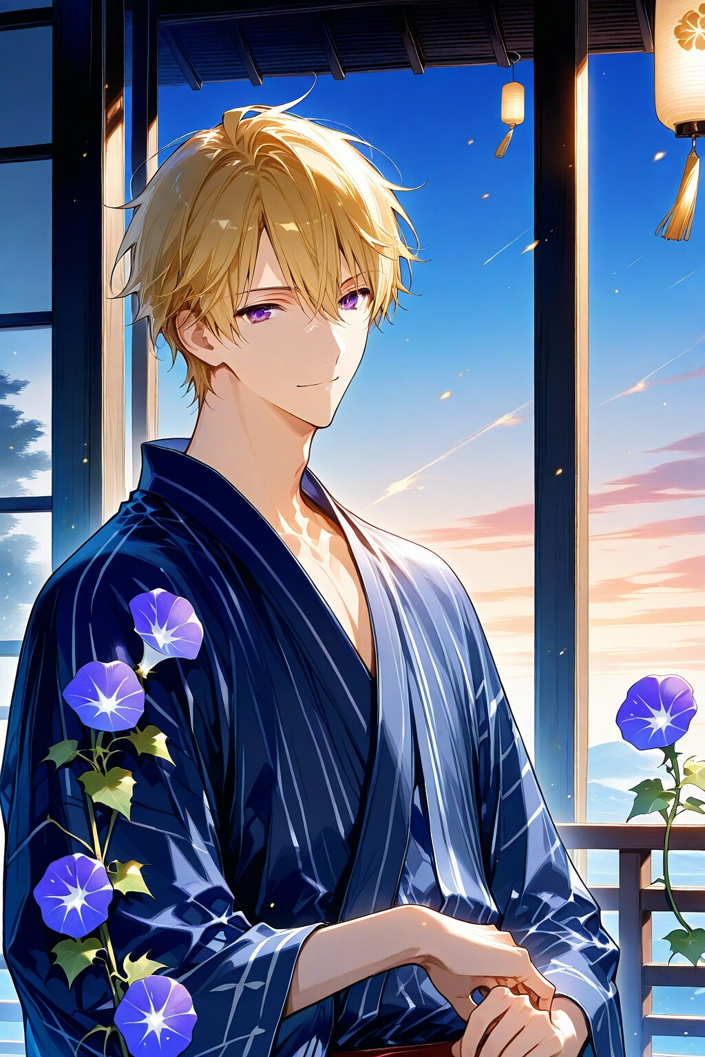 朝顔に癒される