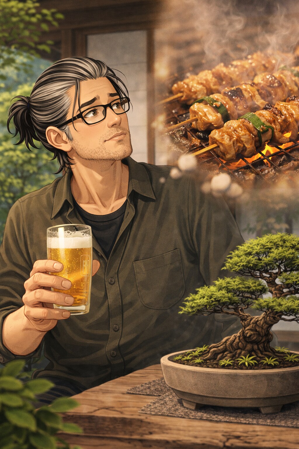 無性に焼き鳥が食べたい気分のオジサン