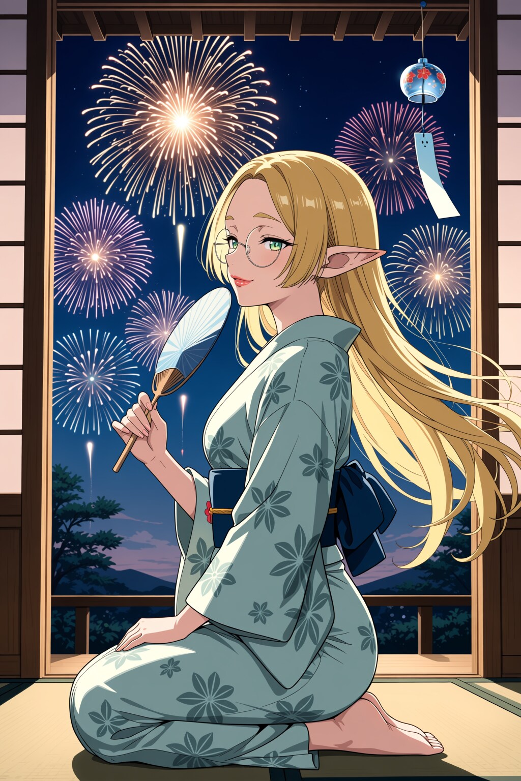 うちのエルフさんと夕涼み