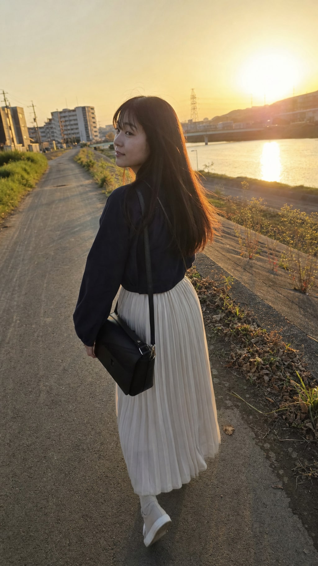 Walking into Sunset