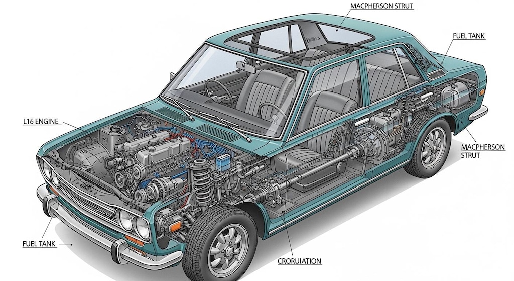 510ブルーバード透視画面