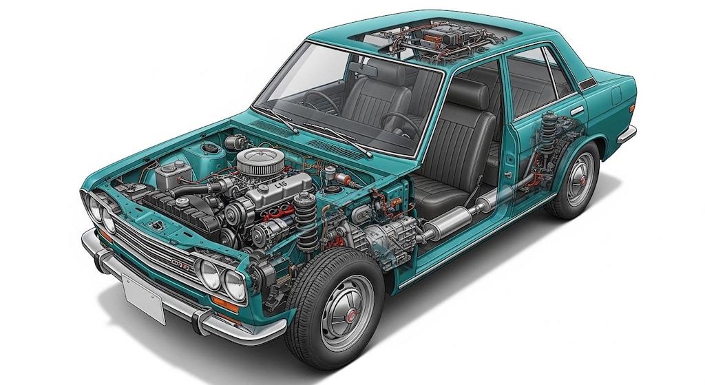 510ブルーバード透視画面