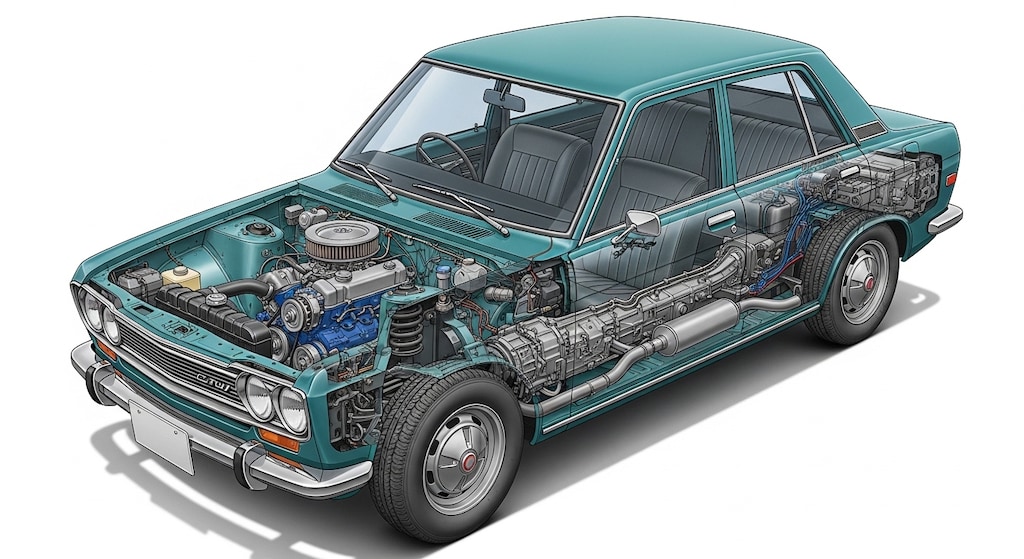 510ブルーバード透視画面