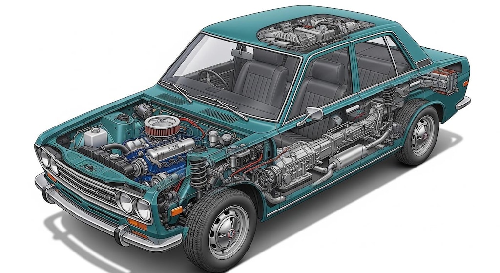 510ブルーバード透視画面