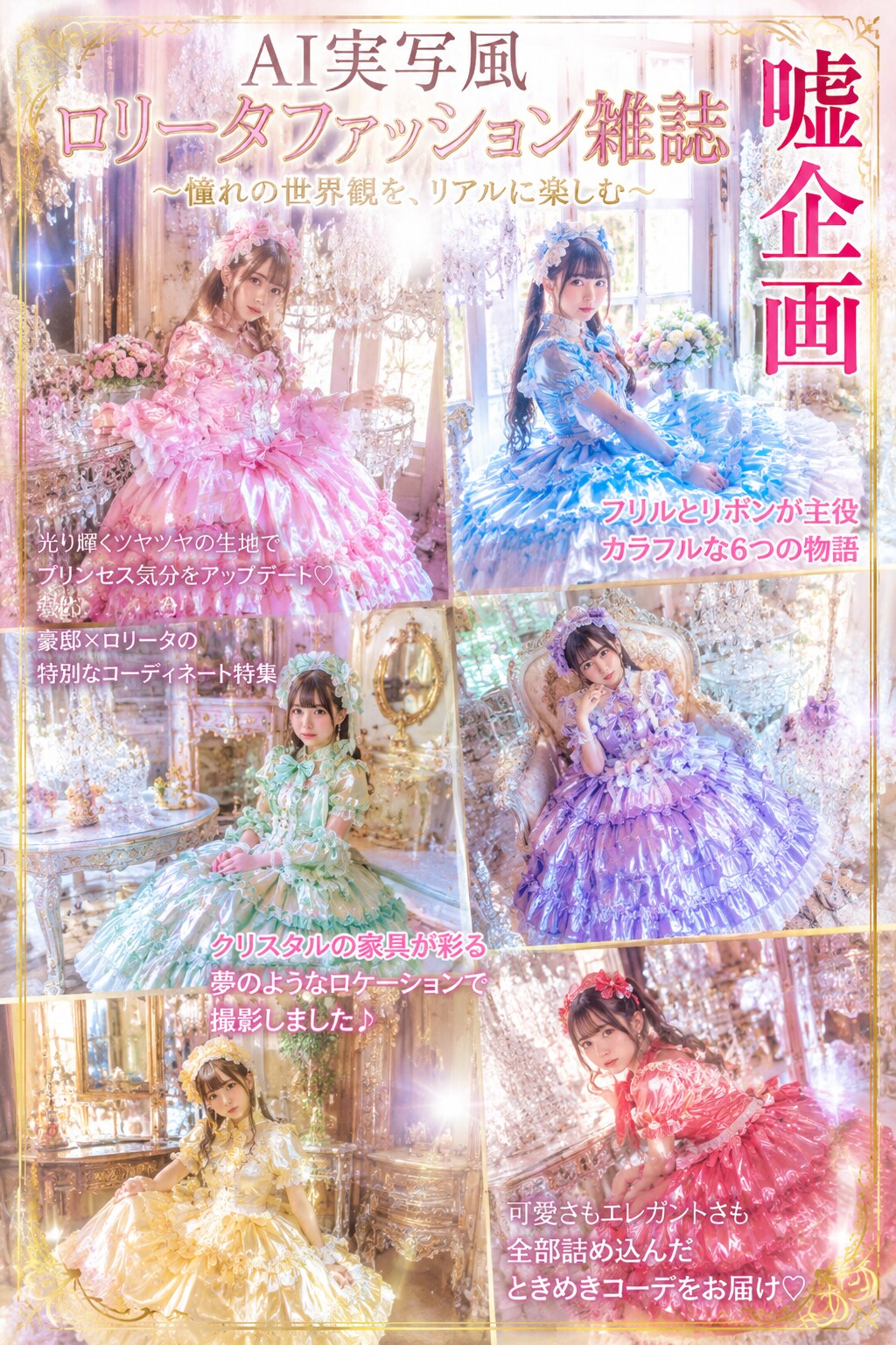 AIロリータファッション雑誌　表紙