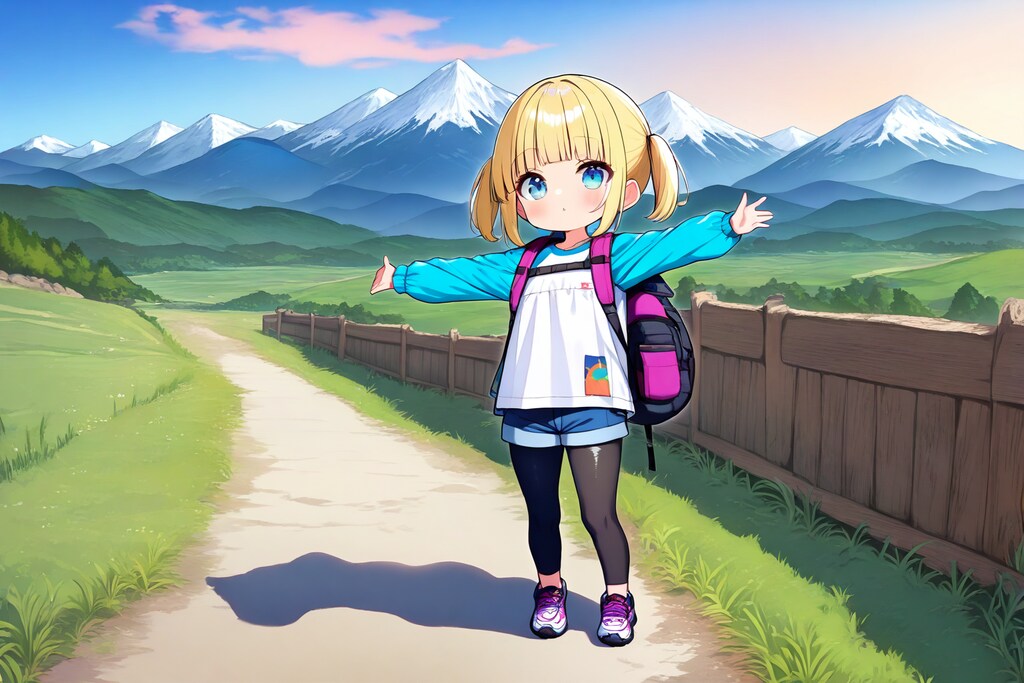 山にハイキング行くよ♪