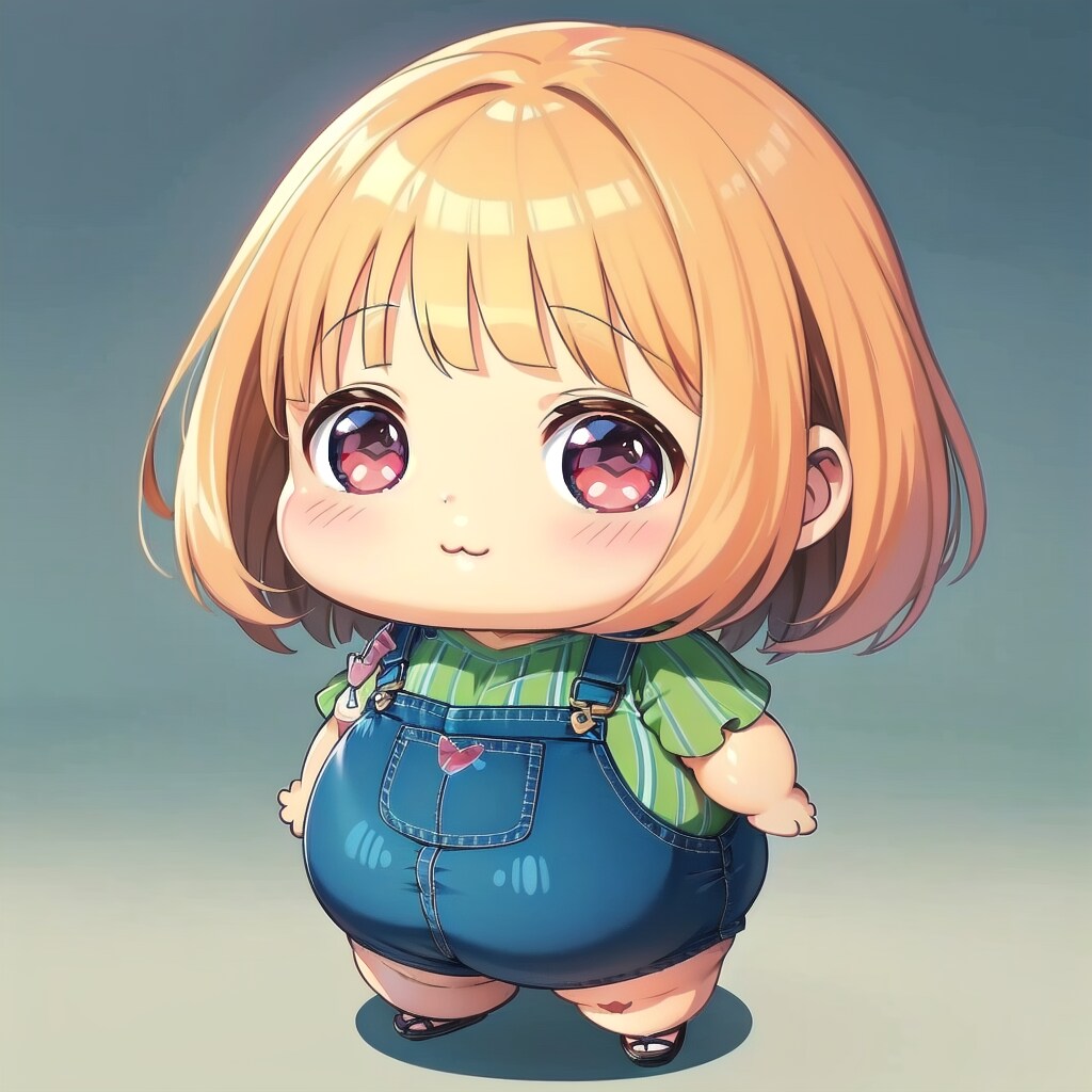 ぽっちゃりしたちびキャラ