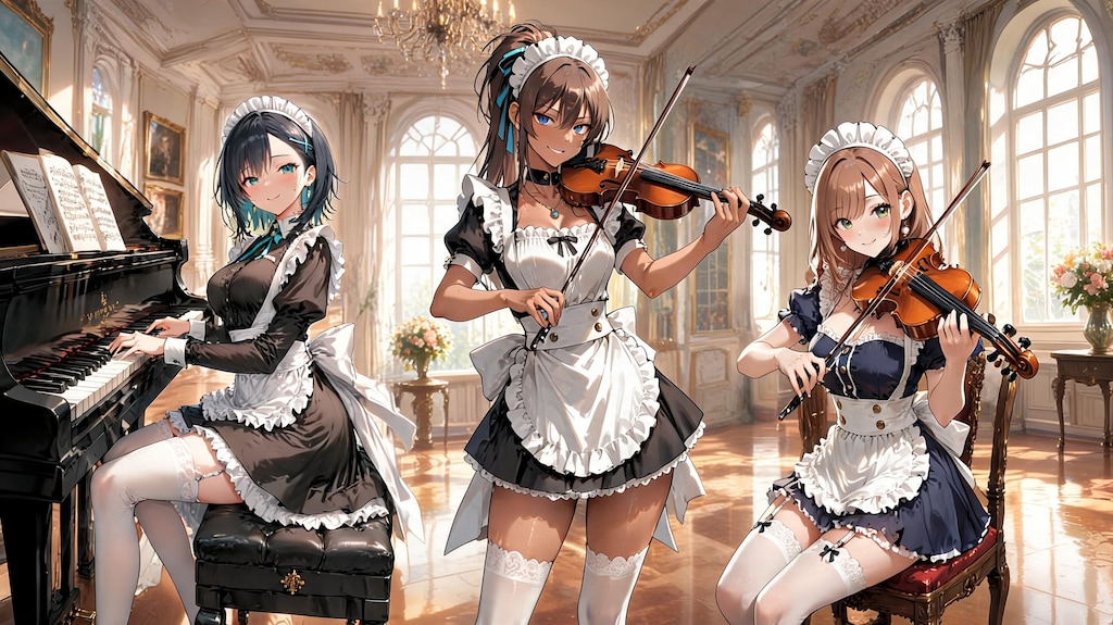 お屋敷で演奏会