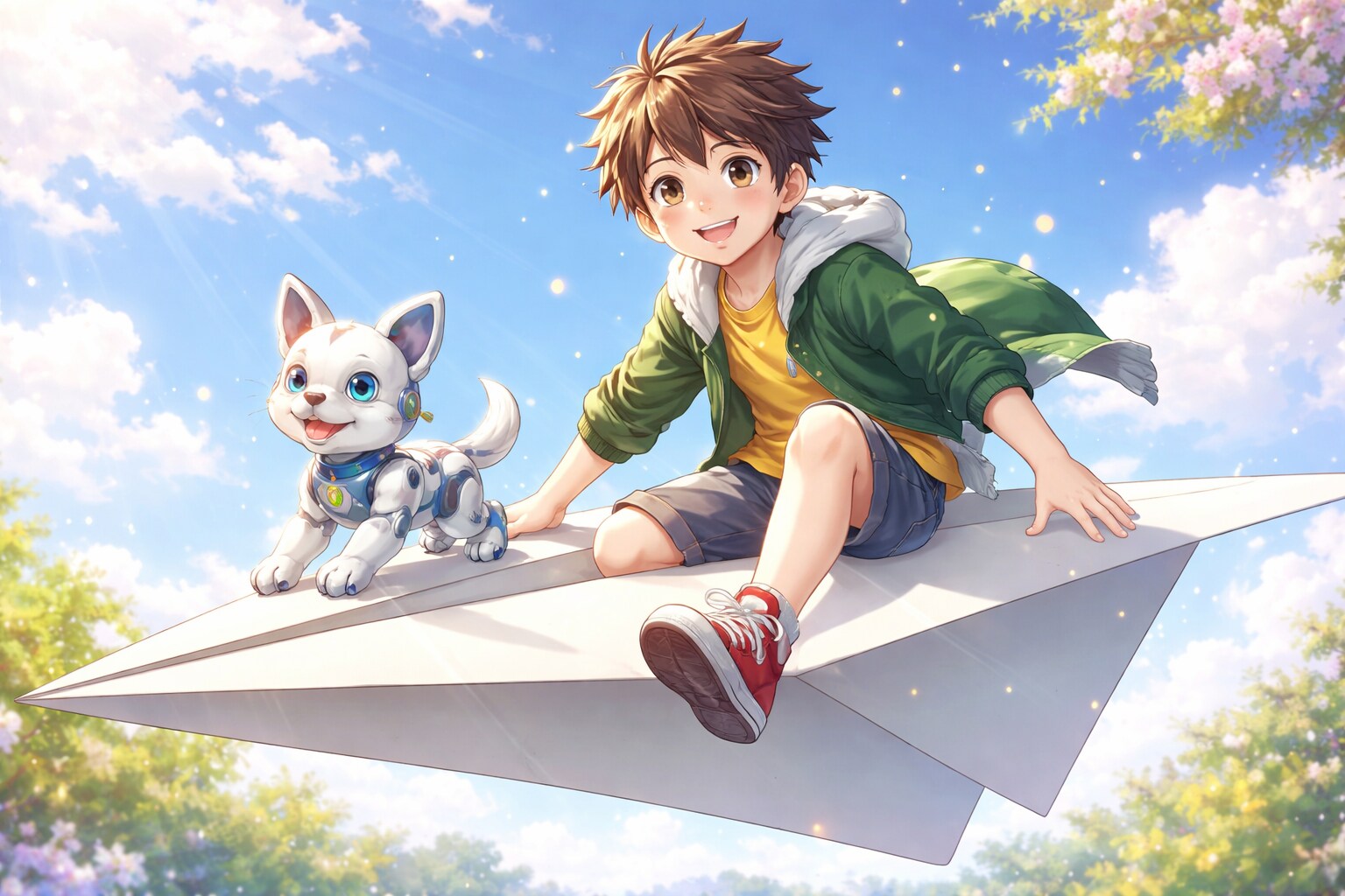 少年と紙飛行機