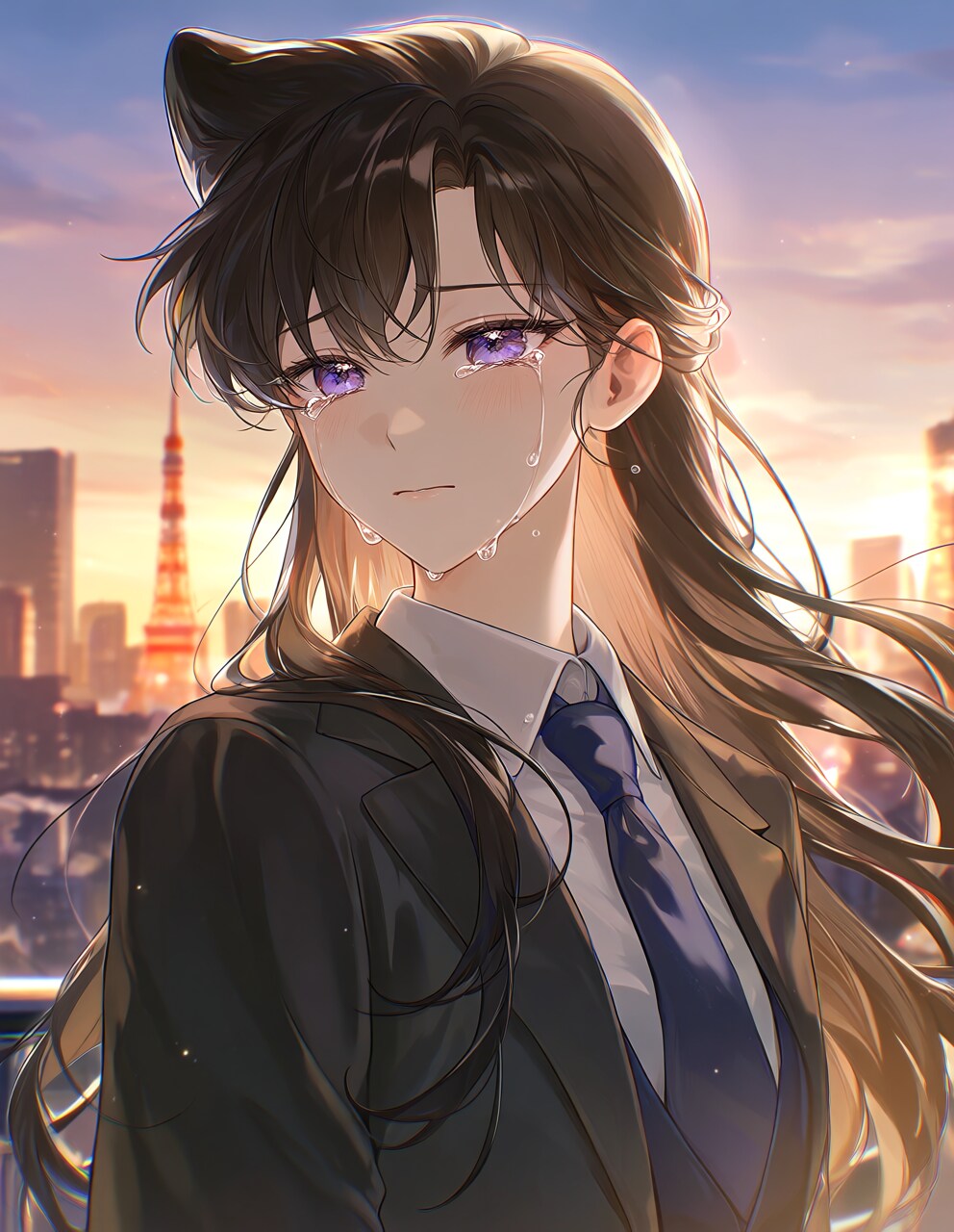 山崎和佳奈さん追悼絵(PixAI版)