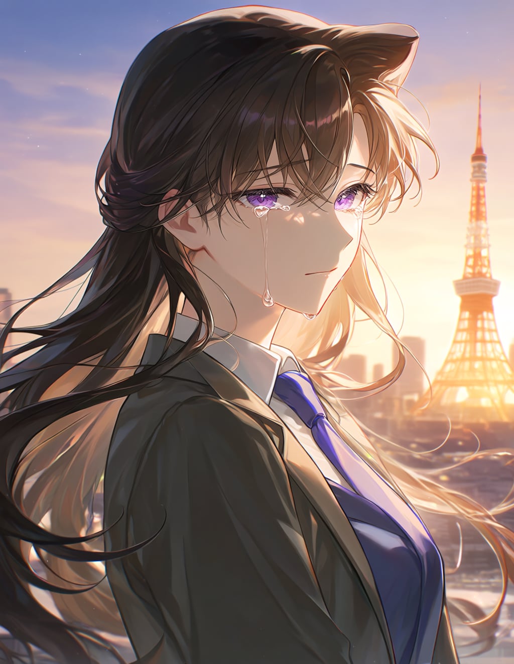 山崎和佳奈さん追悼絵(PixAI版)