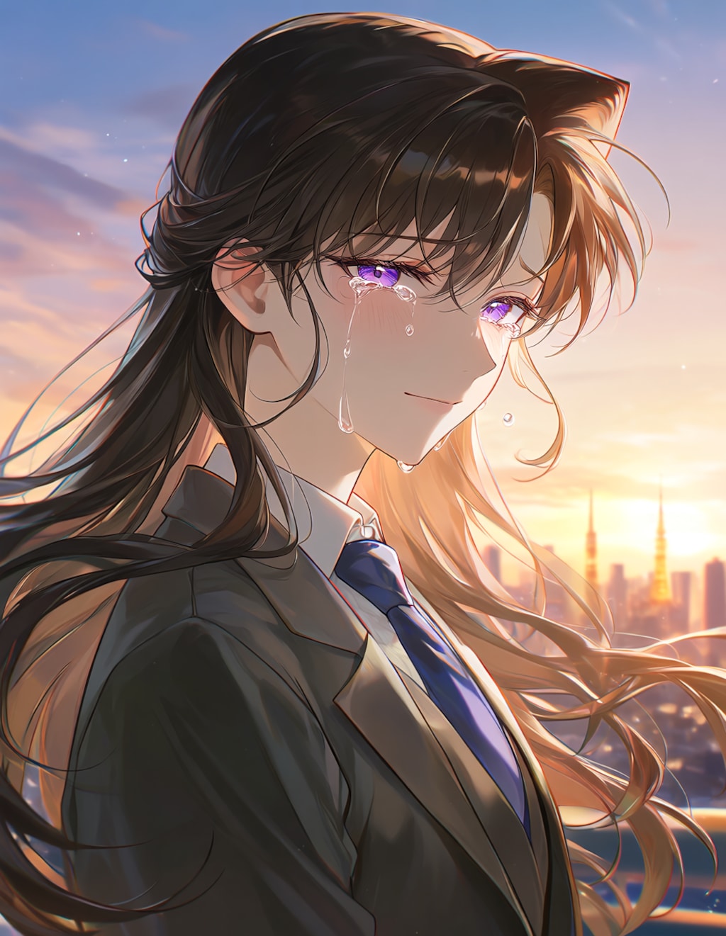 山崎和佳奈さん追悼絵(PixAI版)