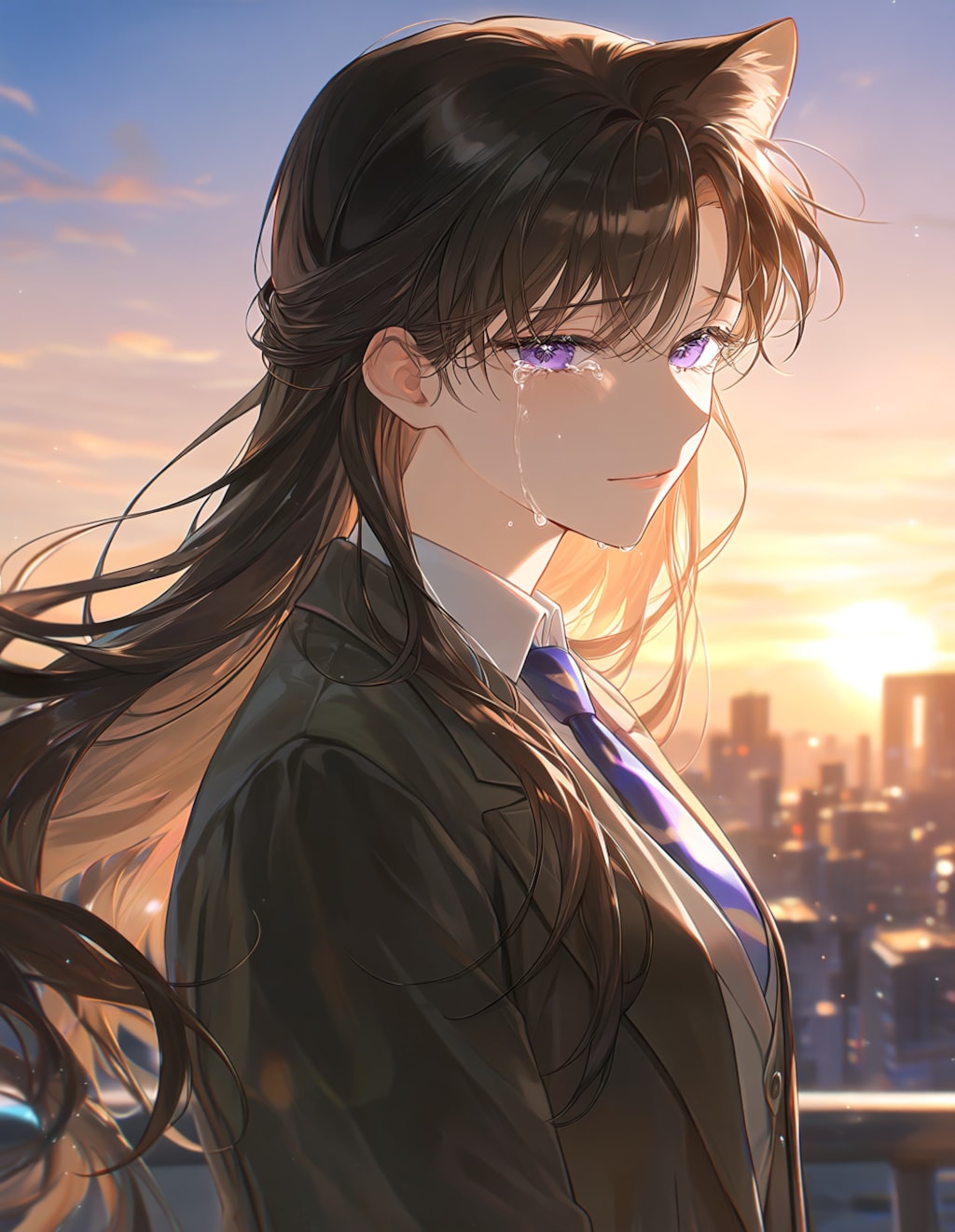 山崎和佳奈さん追悼絵(PixAI版)