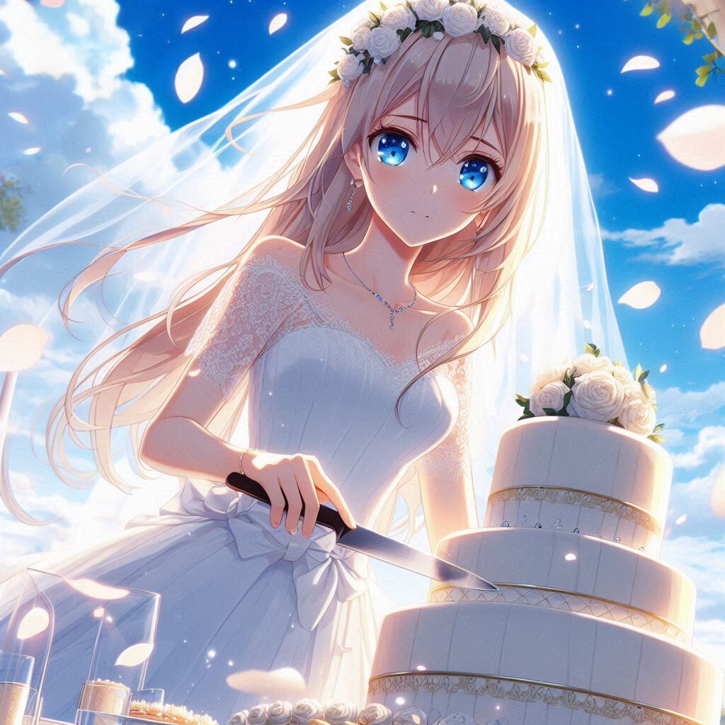 花嫁とウェディングケーキ🎂