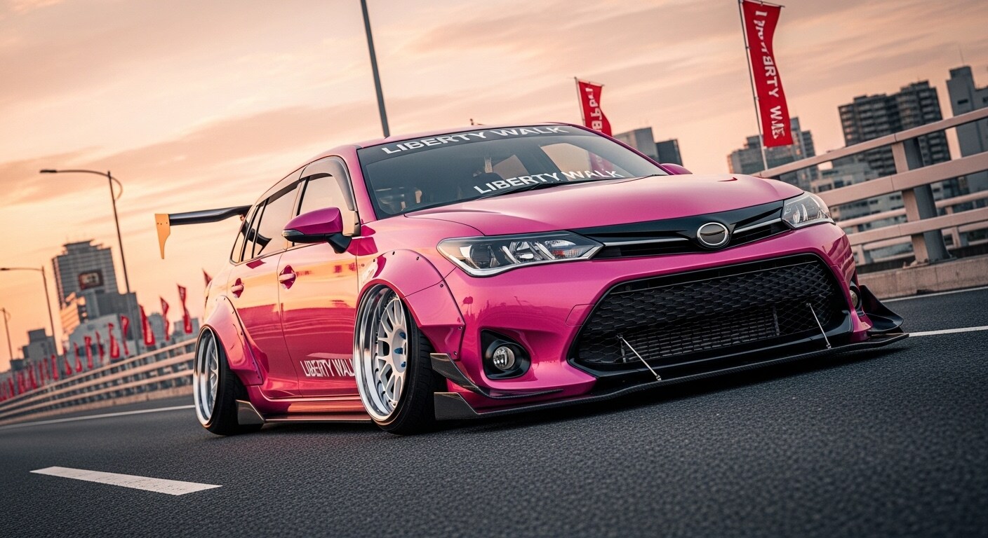 リバティーウォークカローラフィールダー | の人気AIイラスト・グラビア