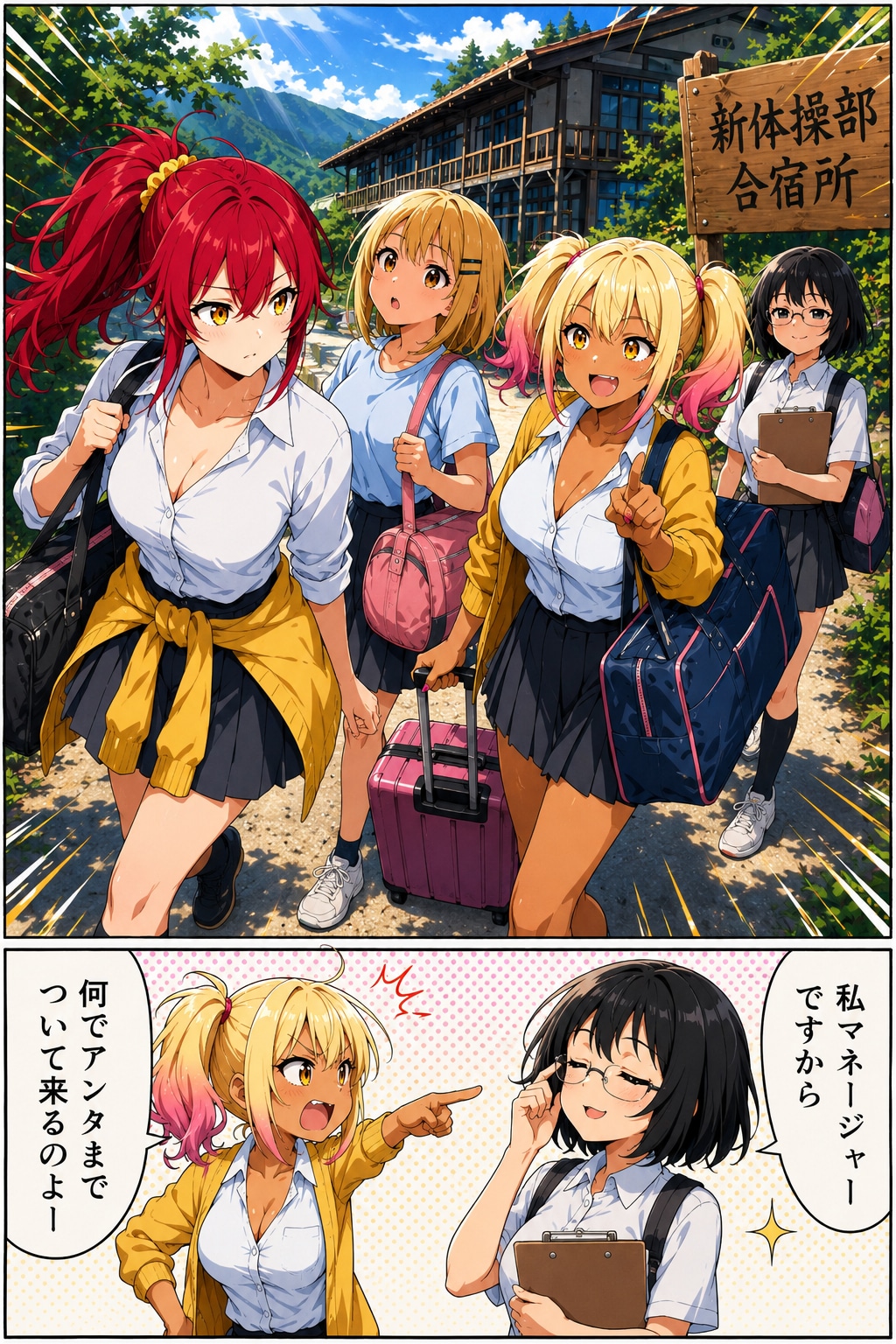 新体操部、夏合宿！　うちの娘達参戦
