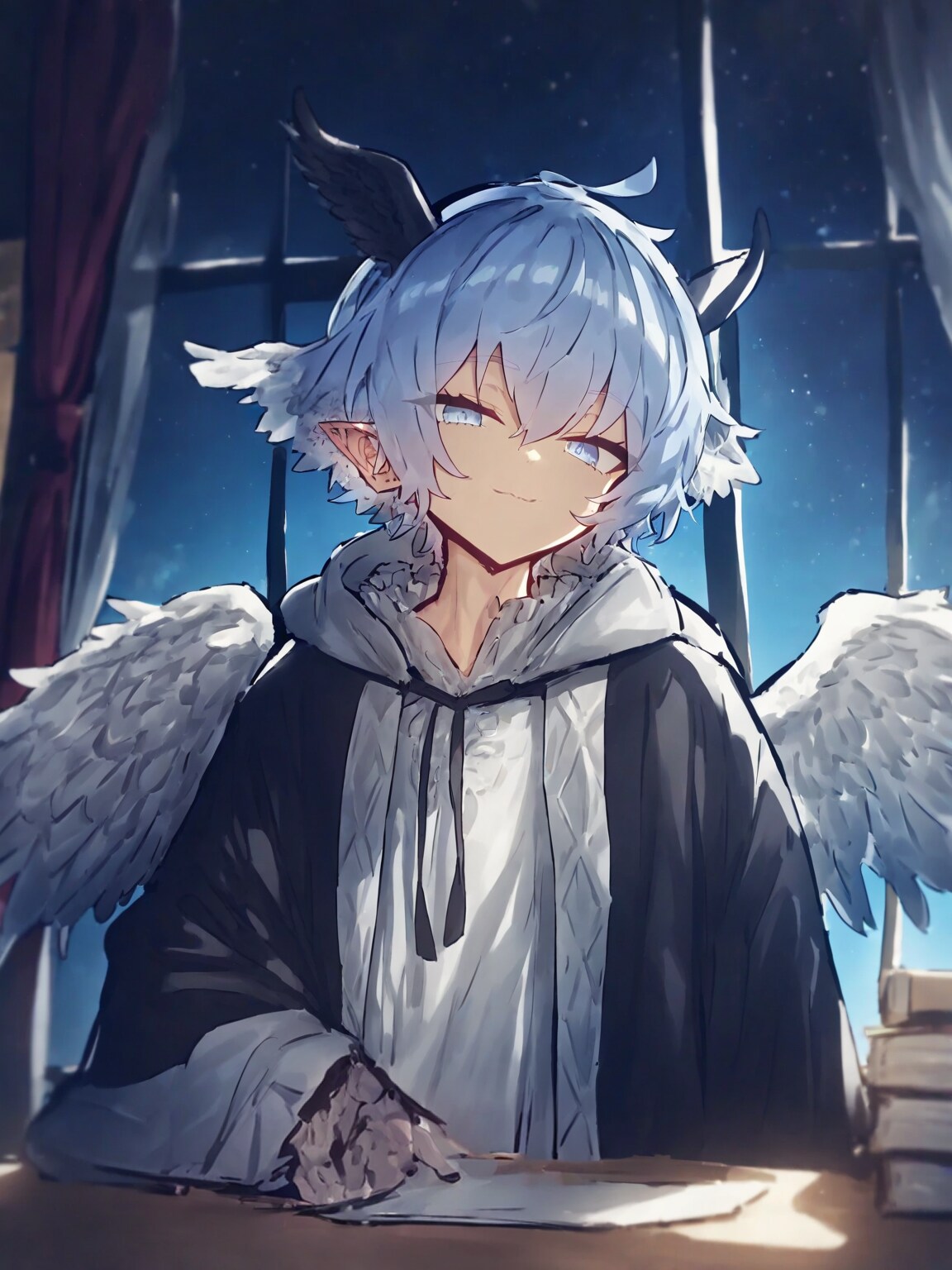 「こんな夜中に何をしてるのかと思えば、課題をやるのを忘れてただって？」