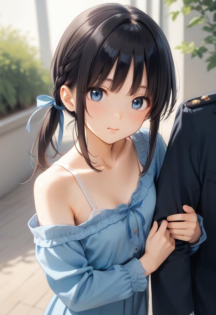 hugging arm