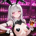 逆バニー✖️網タイツ✖️バニーバー 3枚目