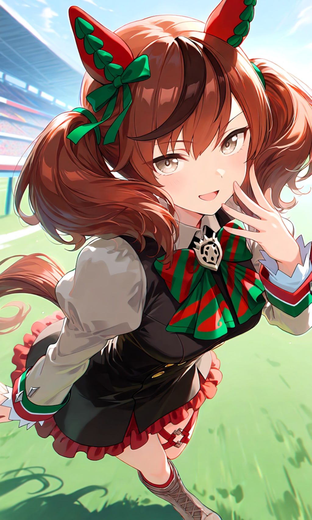 レース前のネイチャさん