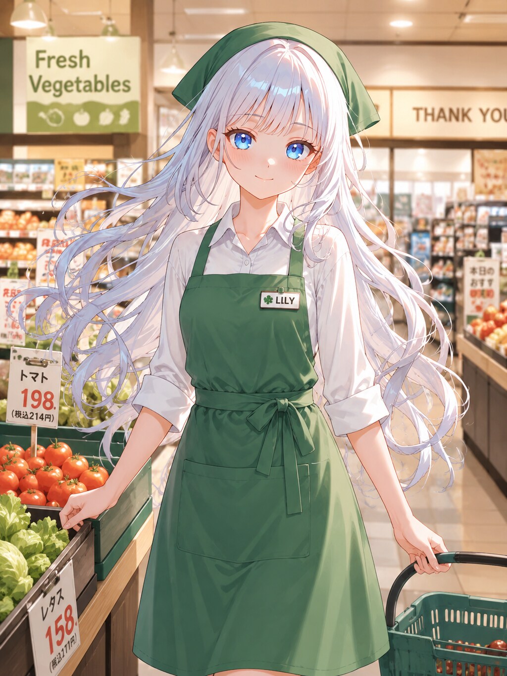 謎の試食品を渡されて戸惑う優葵ちゃん