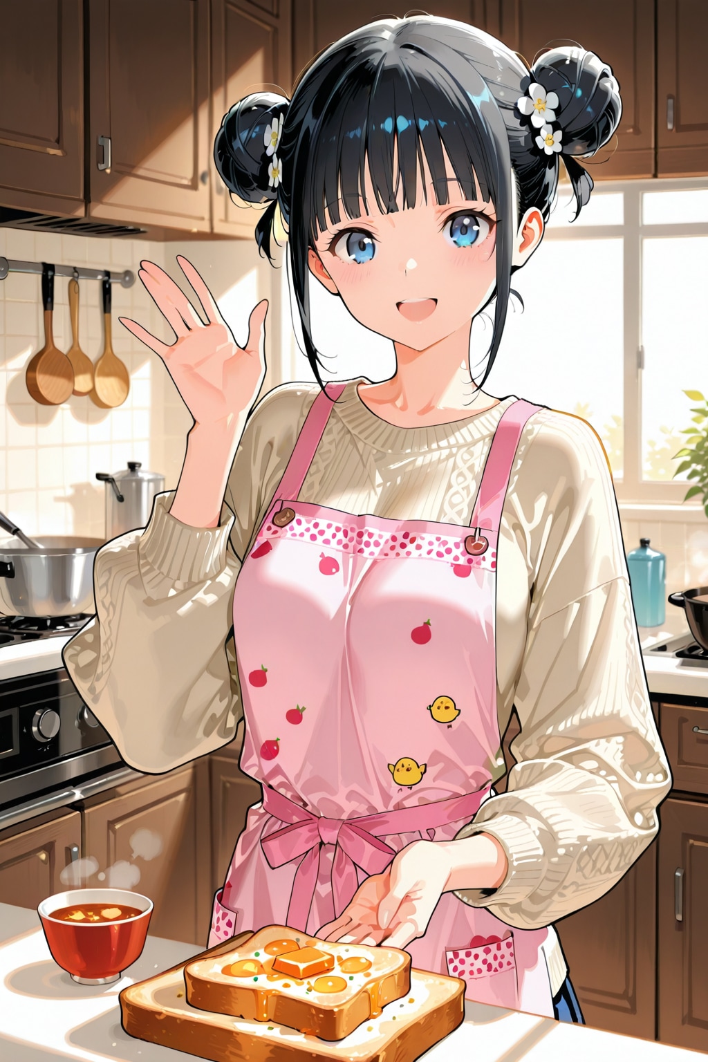 おだんごちゃん🍡✨と朝ごはん🍚✨　1/24