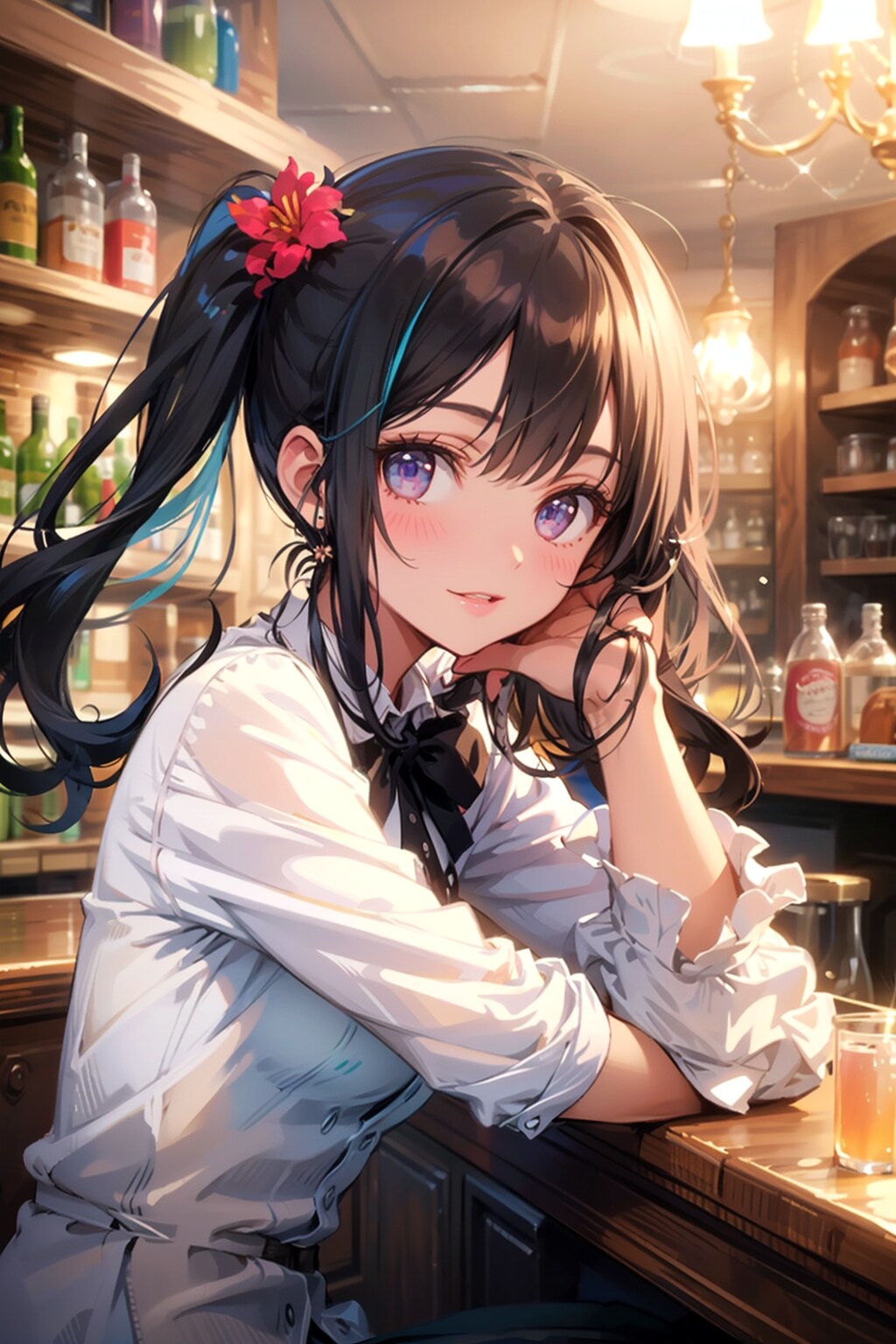 BARにて