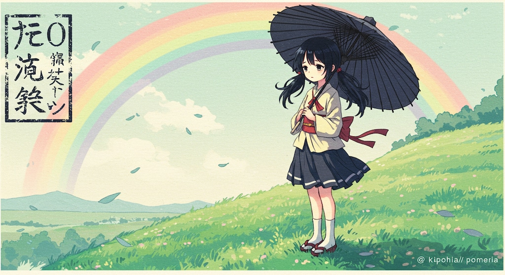 切手少女(ImageFX)