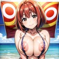二次おっぱいポロリ184《赤髪ちょいむちスリングショット》 12枚目