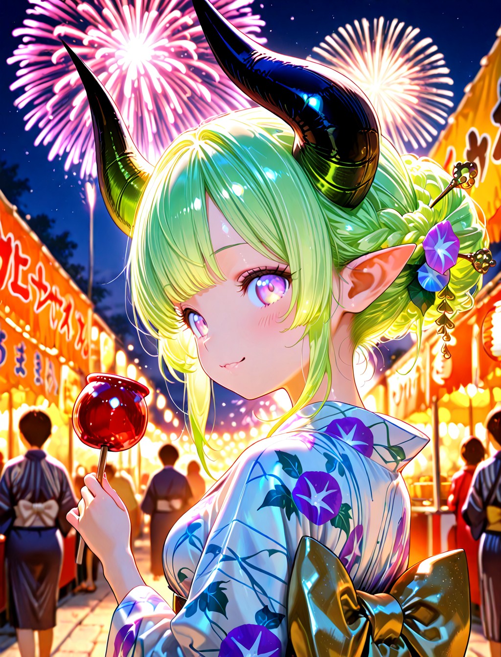 12枚）悪魔っ子さん夏祭りに行く