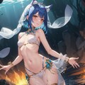 洞窟の中のケモ耳少女 4枚目