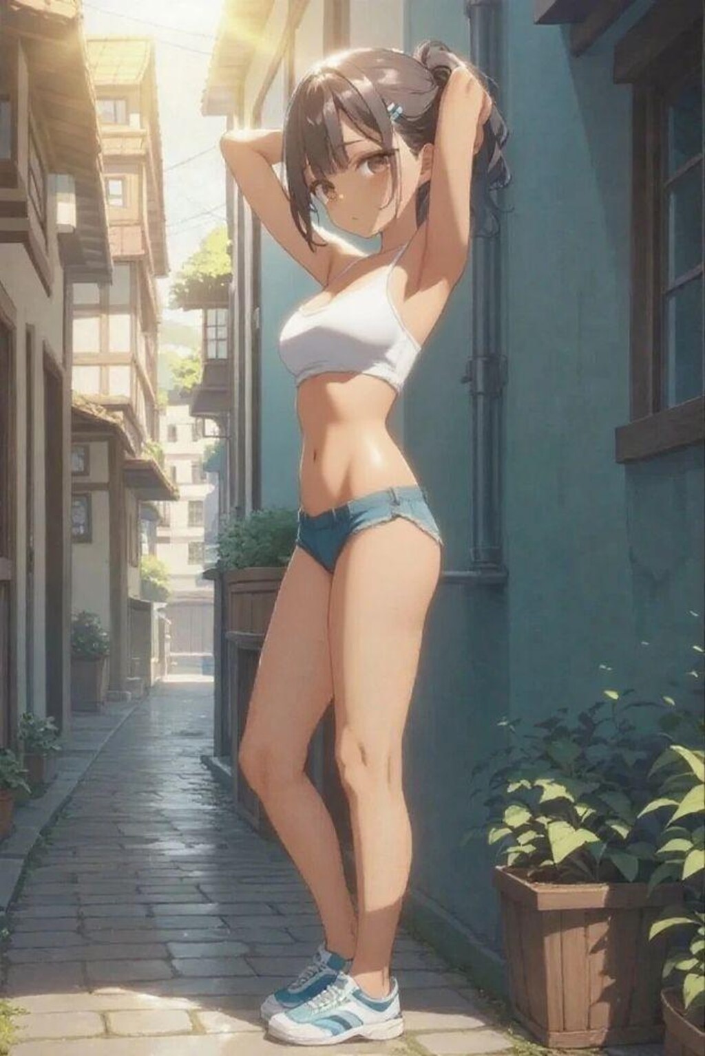 路地裏のファッションショー