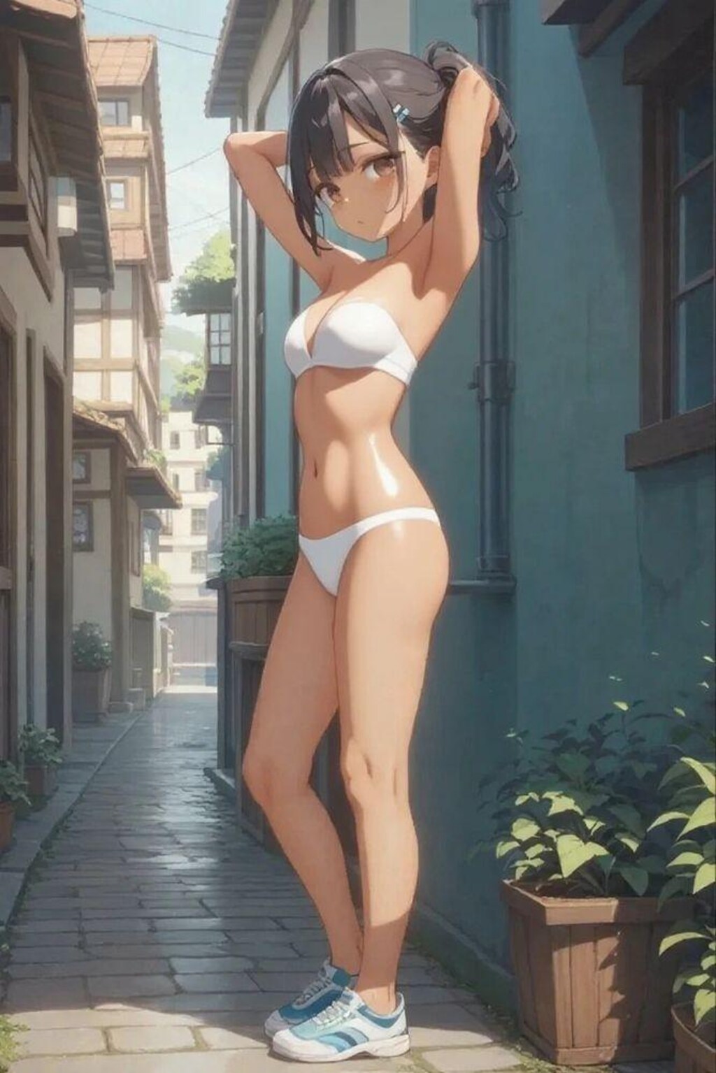 路地裏のファッションショー