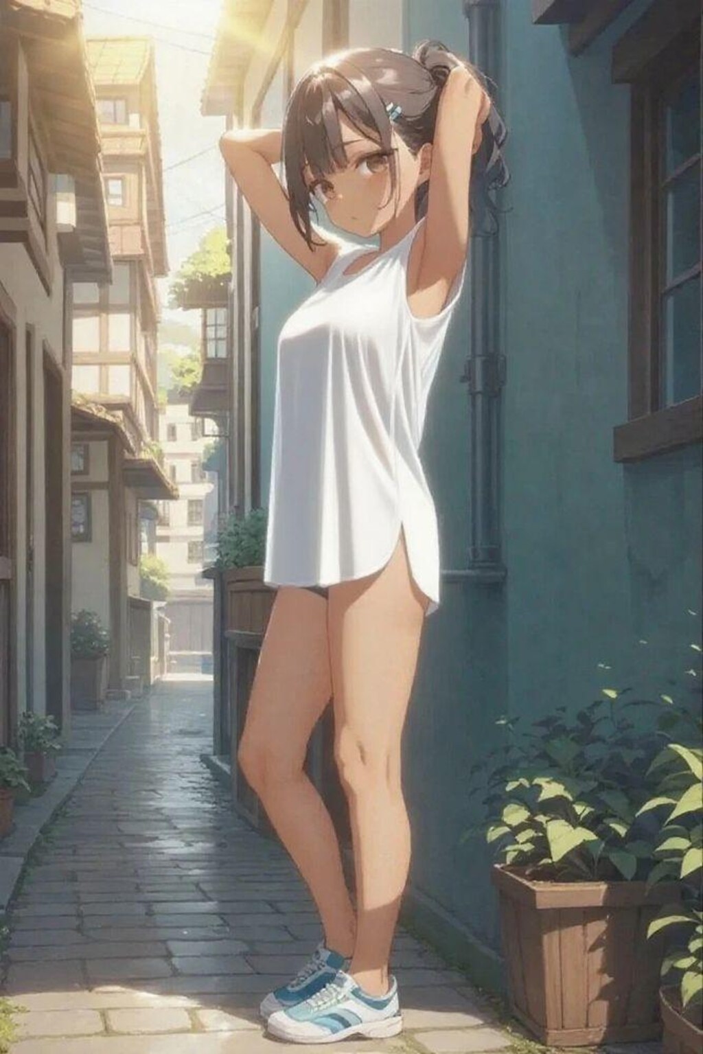 路地裏のファッションショー