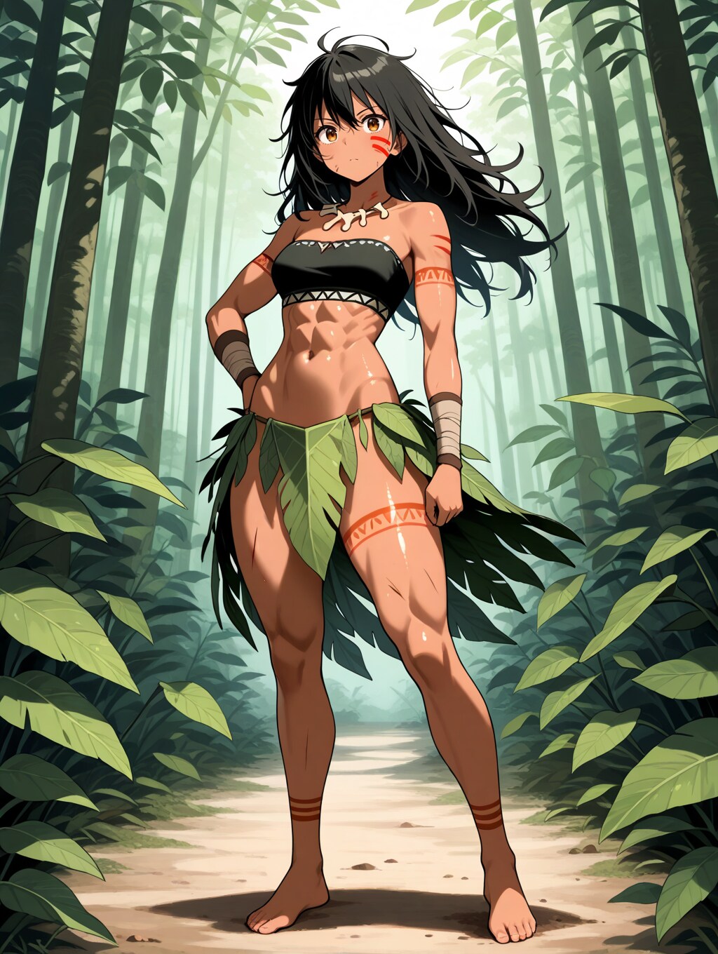 【今日の腹筋】部族の娘