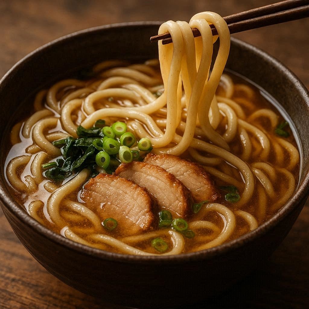 麺がうどんのラーメン