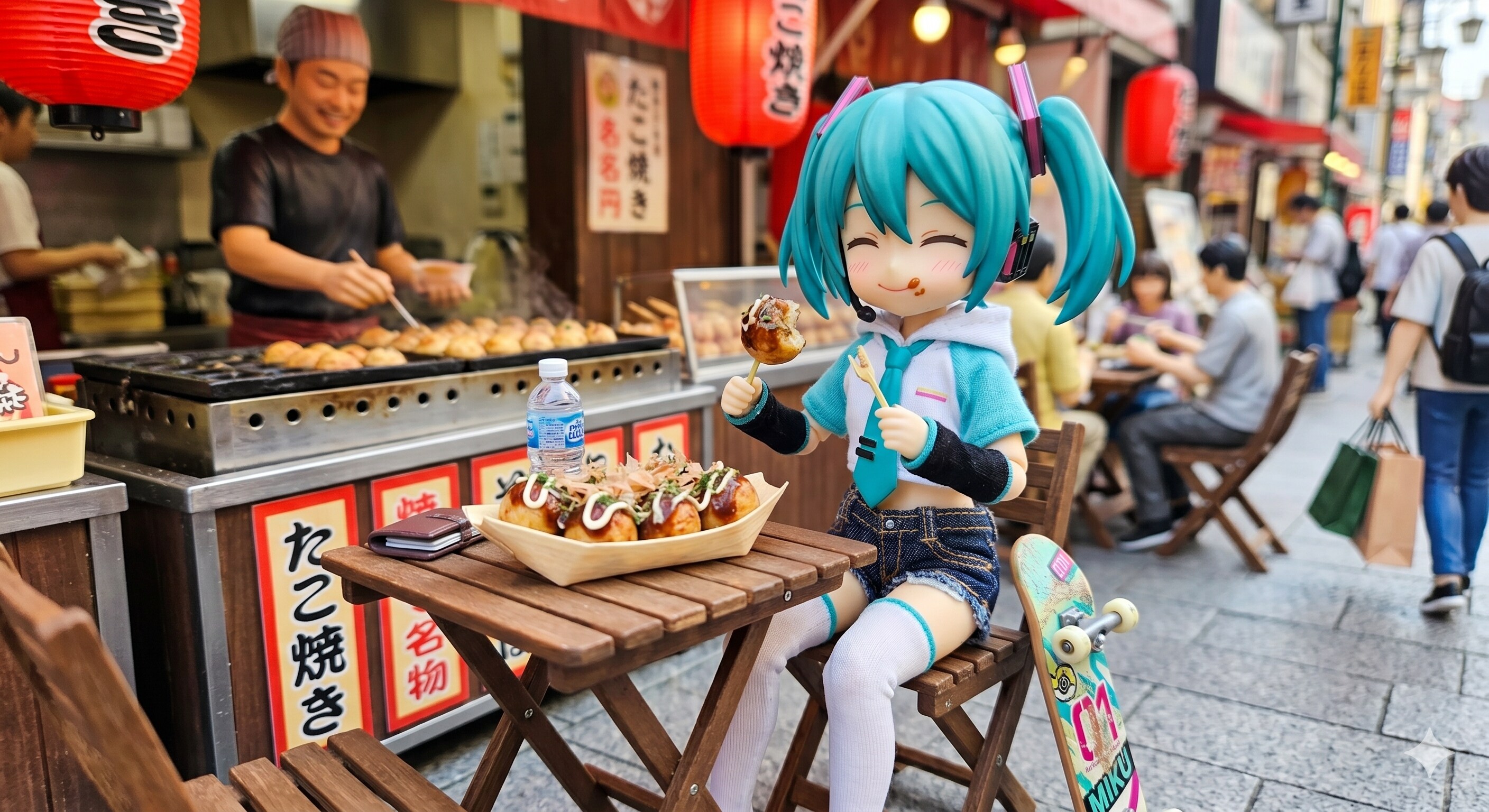 今日のお昼はたこ焼きです