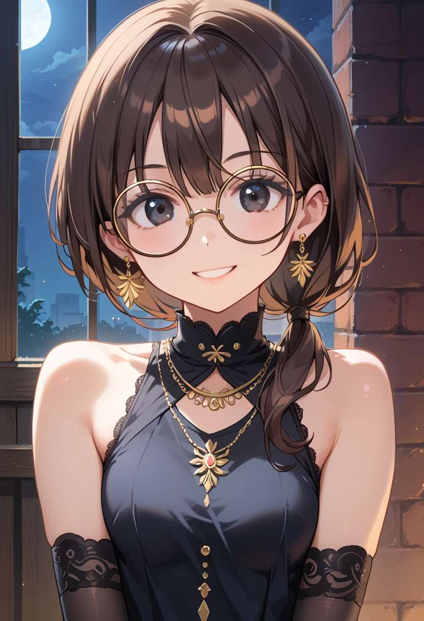 黒ドレスと眼鏡 | の人気AIイラスト・グラビア