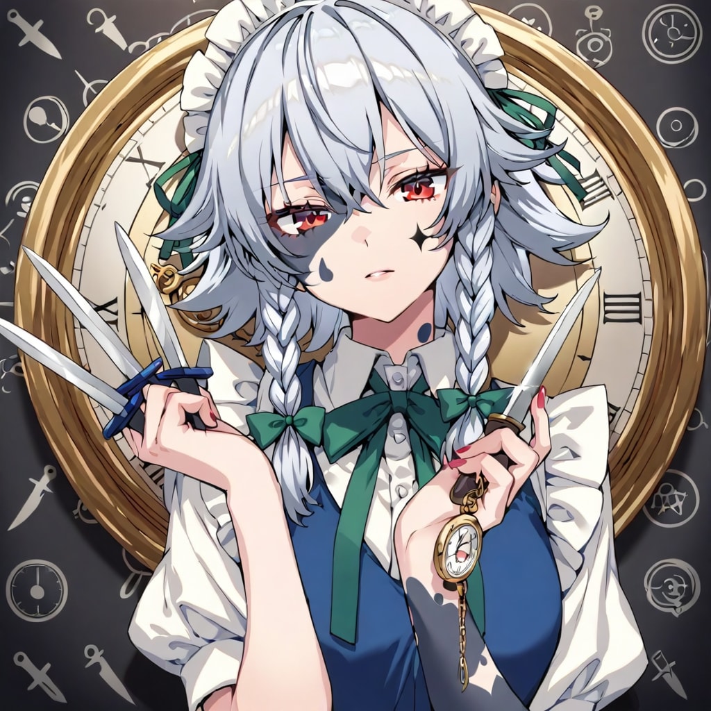 懐中時計と十六夜咲夜 | の人気AIイラスト・グラビア