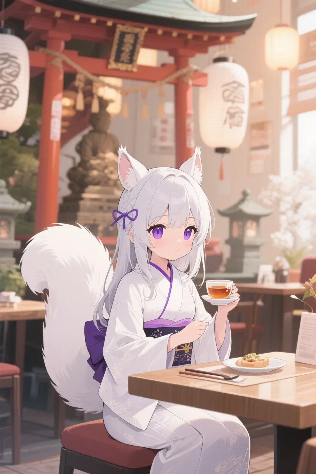 どこかの御神体がカフェを始めた様です(^^; | の人気AIイラスト・グラビア